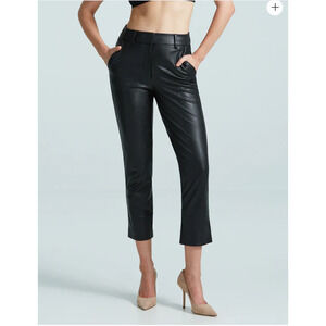 COMMANDO NWT Faux Leather 7/8 Trouser Pant in Black // L